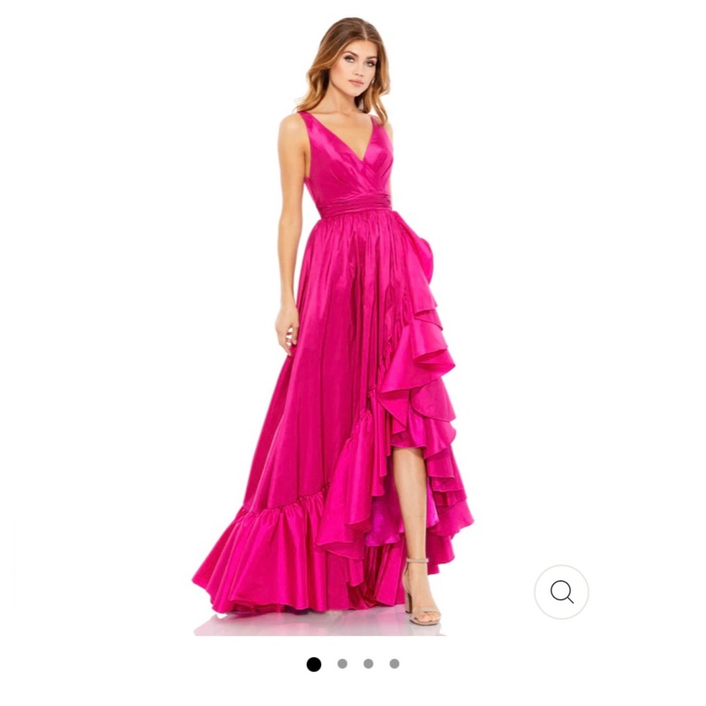 Max Duggal Hi Low Taffeta dress